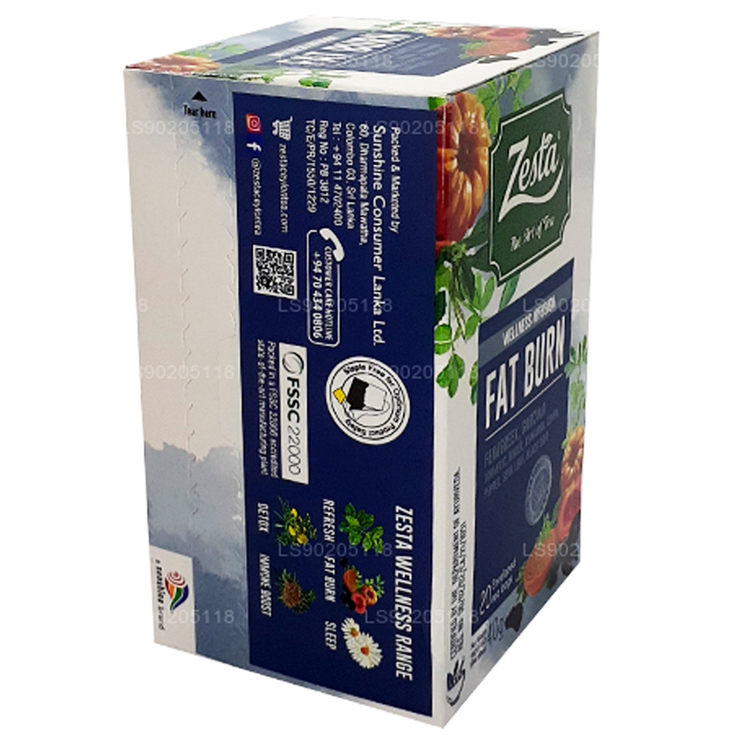 Zesta Fat Burn (40 g) 20 theezakjes