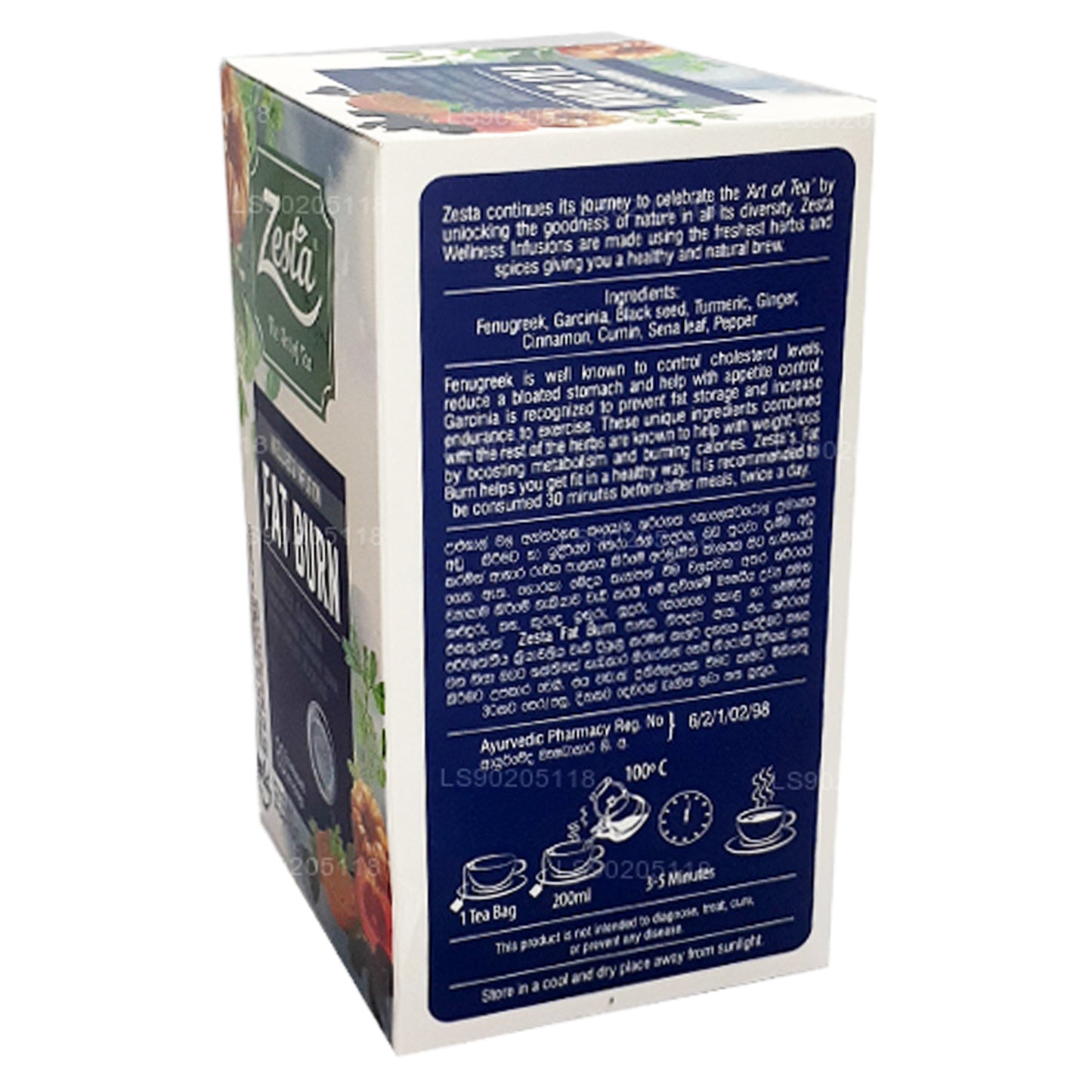 Zesta Fat Burn (40 g) 20 theezakjes