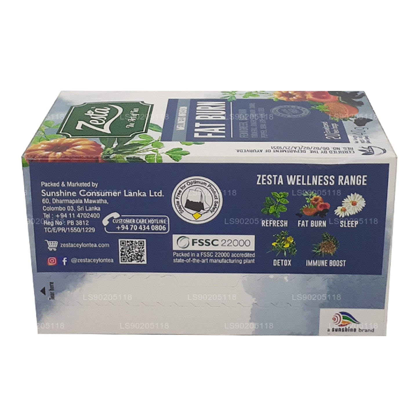 Zesta Fat Burn (40 g) 20 theezakjes