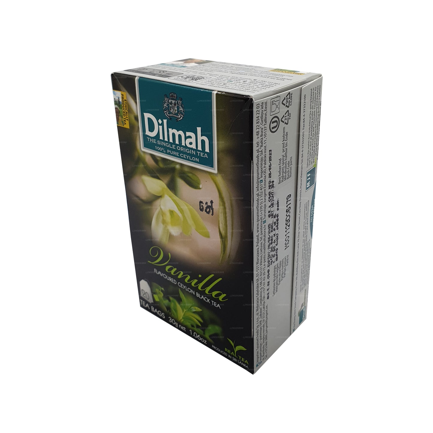 Dilmah thee met vanillesmaak (40 g) 20 theezakjes