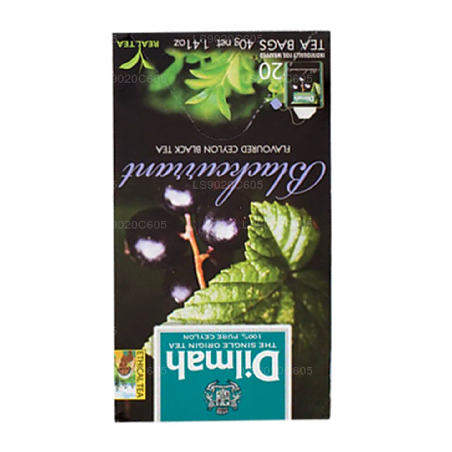 Dilmah thee met zwarte bessensmaak (40 g) 20 theezakjes