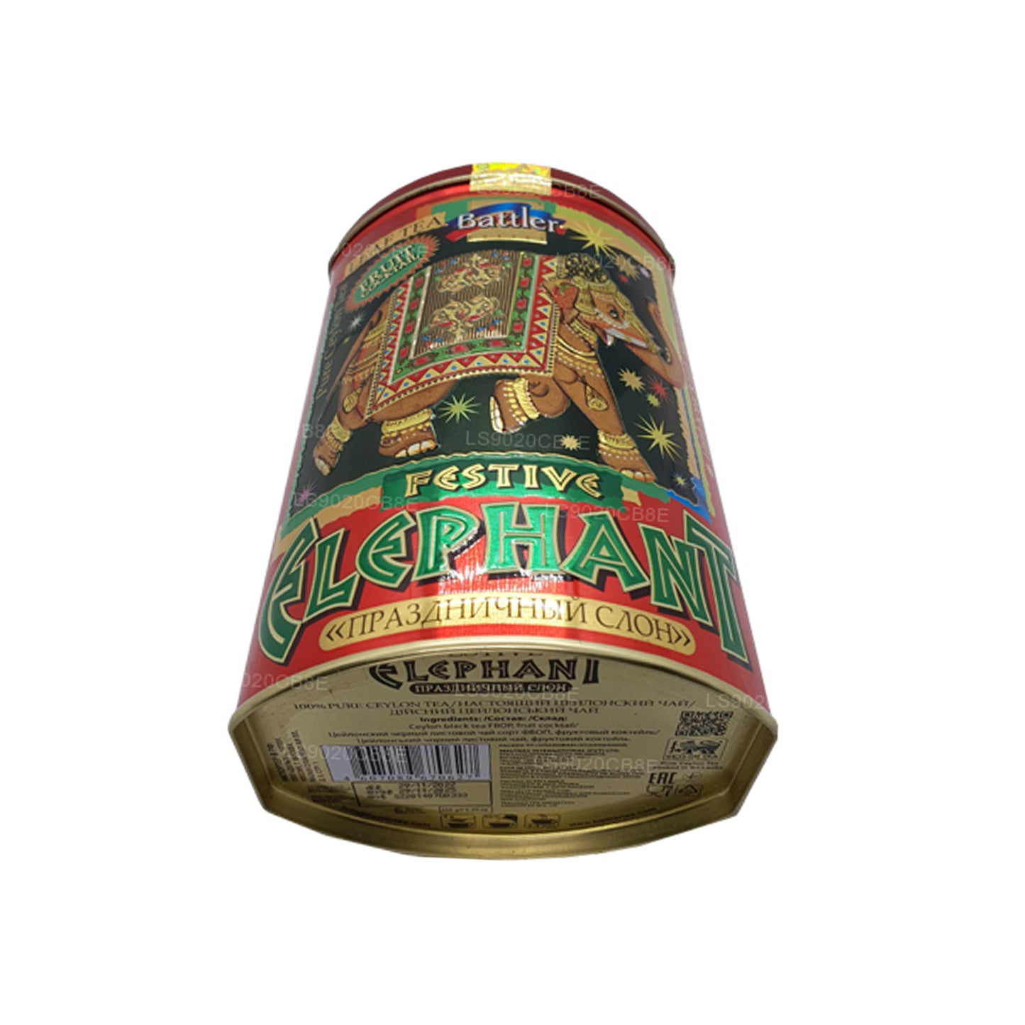 Battler feestelijk cocktailblikje met olifantenfruit, caddy (100 g)