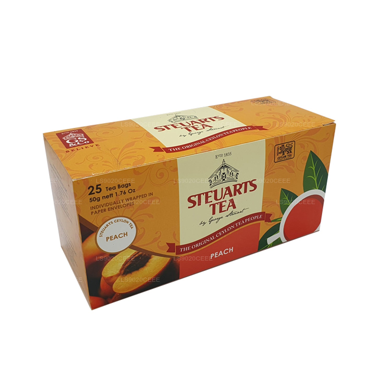 Steuarts Perzikthee (50 g) 25 zakjes