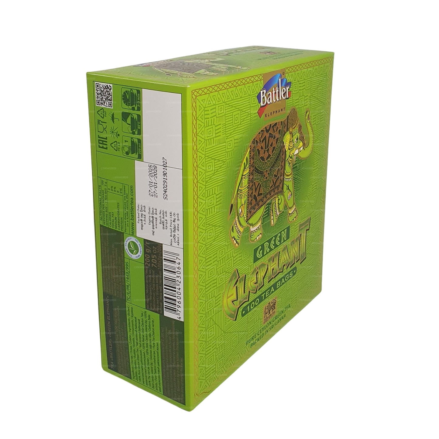 Battler Green Elephant (50 g) 25 theezakjes