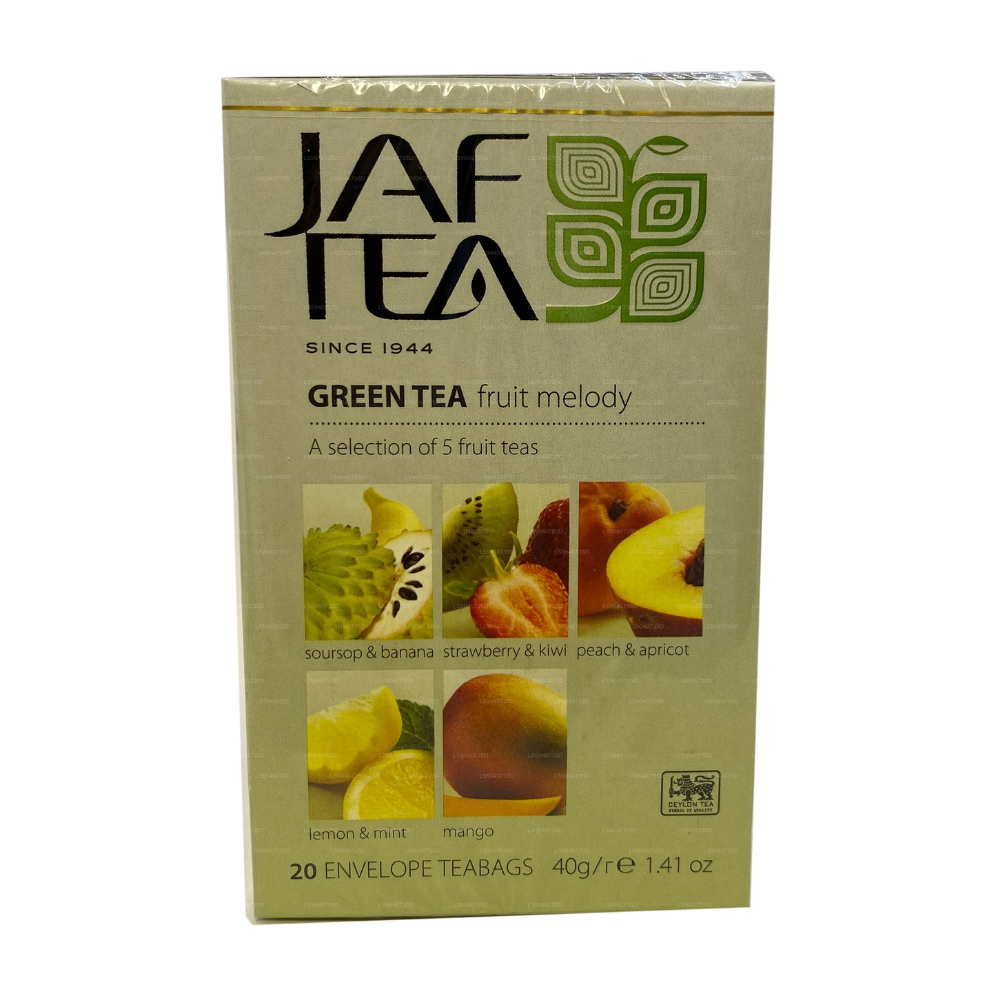 Jaf Tea Pure Green Collection Groene thee Fruit Melody (40 g) 20 theezakjes