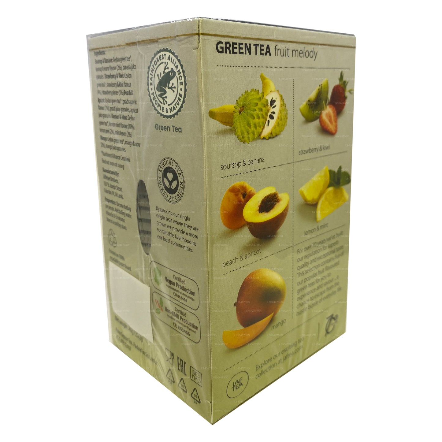 Jaf Tea Pure Green Collection Groene thee Fruit Melody (40 g) 20 theezakjes