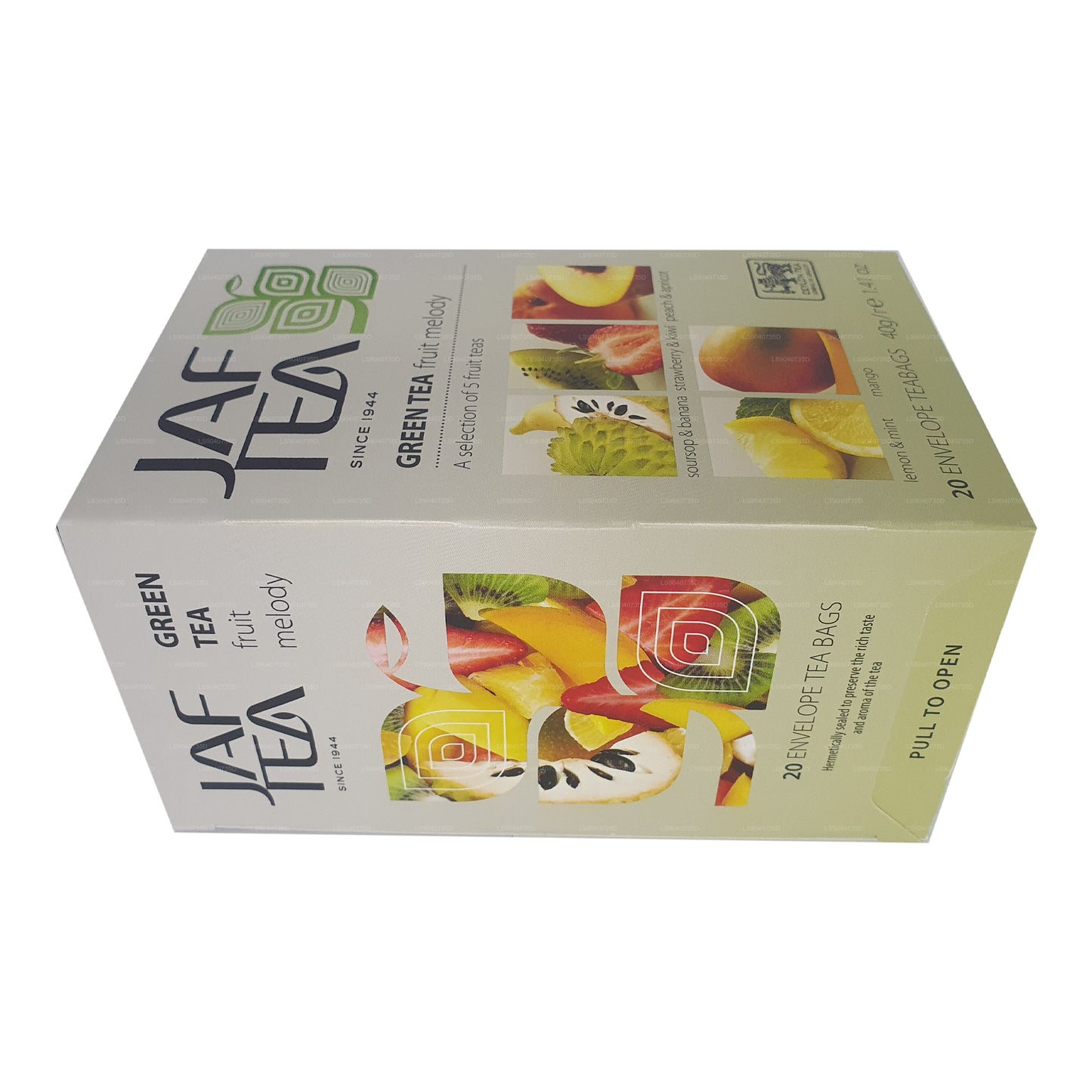 Jaf Tea Pure Green Collection Groene thee Fruit Melody (40 g) 20 theezakjes