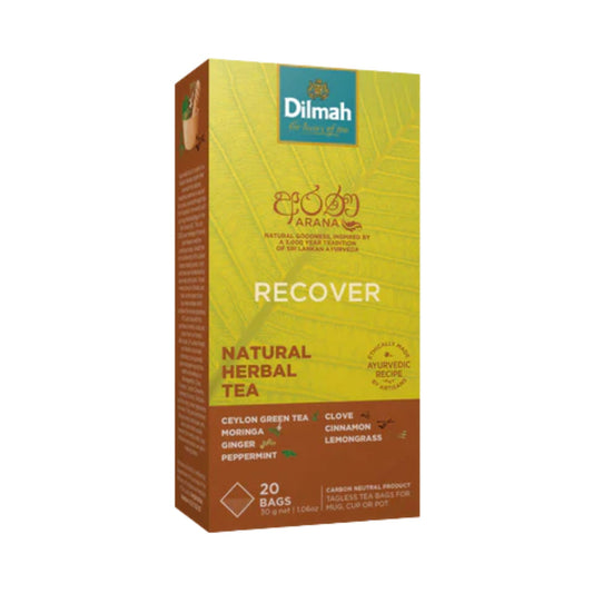 Dilmah Arana Recover natuurlijke groene kruidenthee (20 theezakjes zonder etiket)