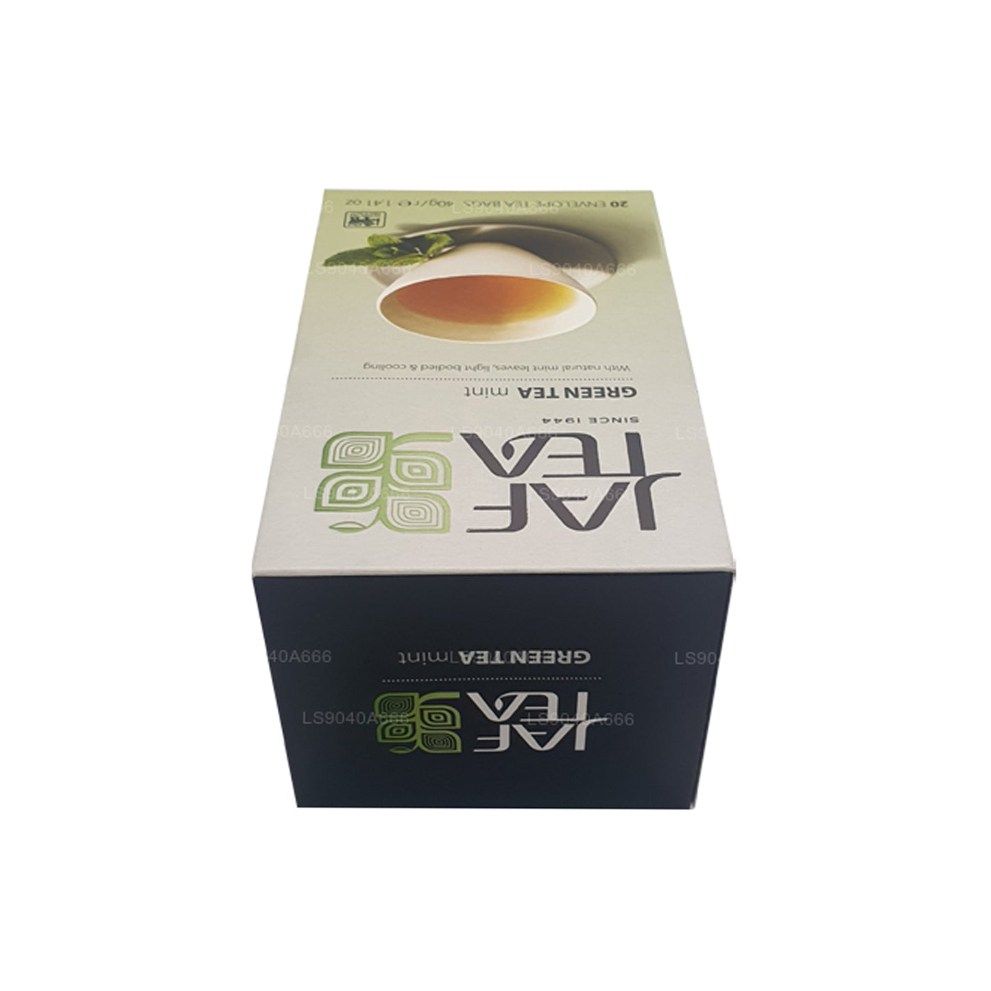 Jaf Tea Pure Green Collection Groene Thee Muntfolie Envelop theezakjes (40 g)