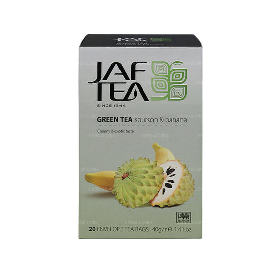 Jaf Tea Pure Green Collection Zuurzak en banaan voor groene thee (40 g) 20 theezakjes