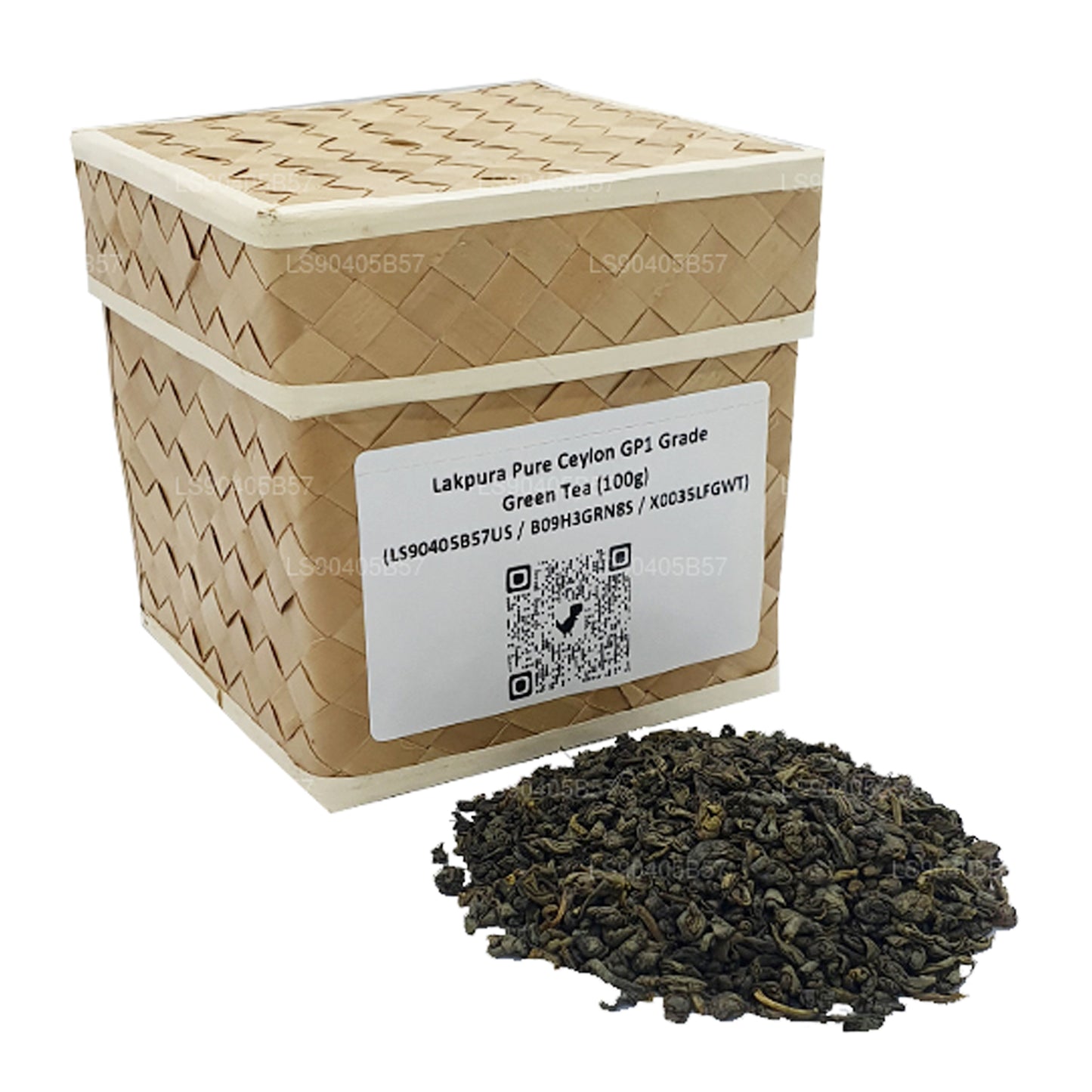 Lakpura Pure Ceylon GP1-kwaliteit groene thee (100 g)