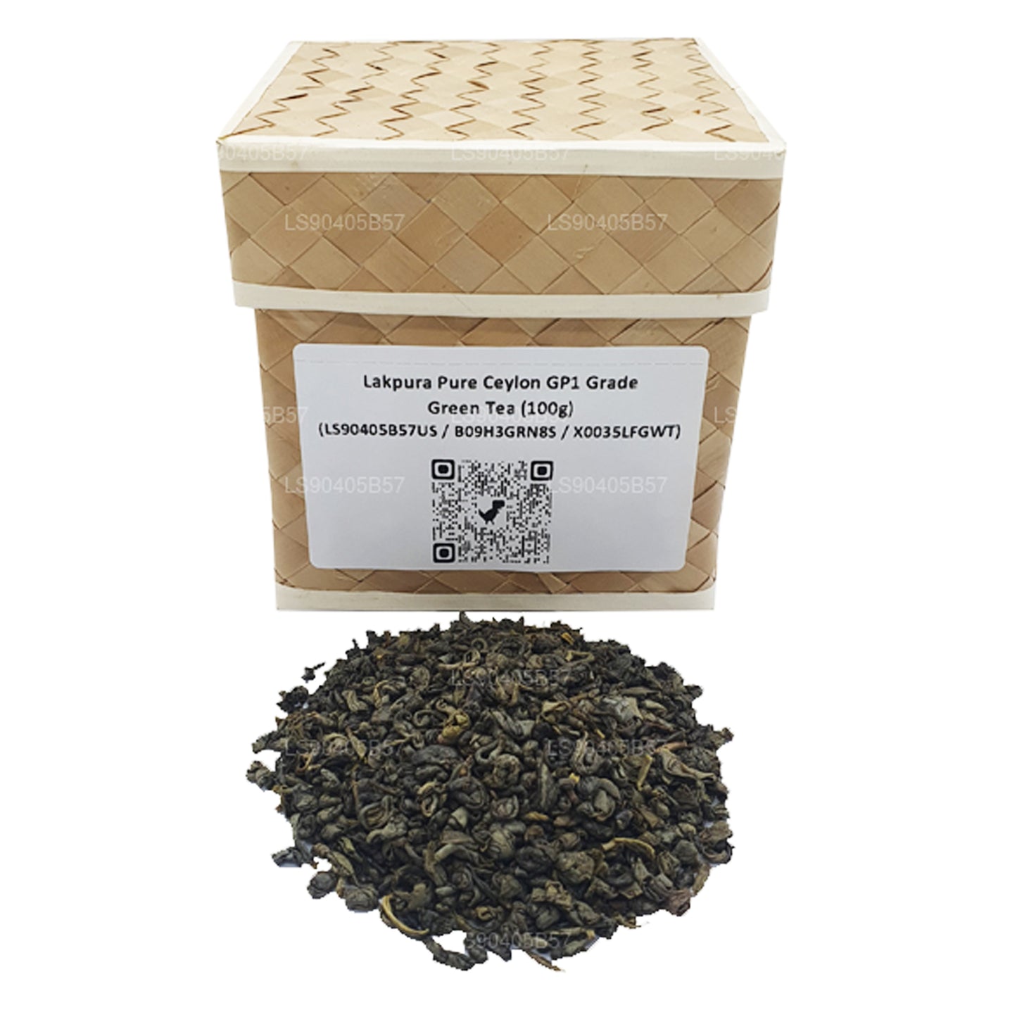 Lakpura Pure Ceylon GP1-kwaliteit groene thee (100 g)