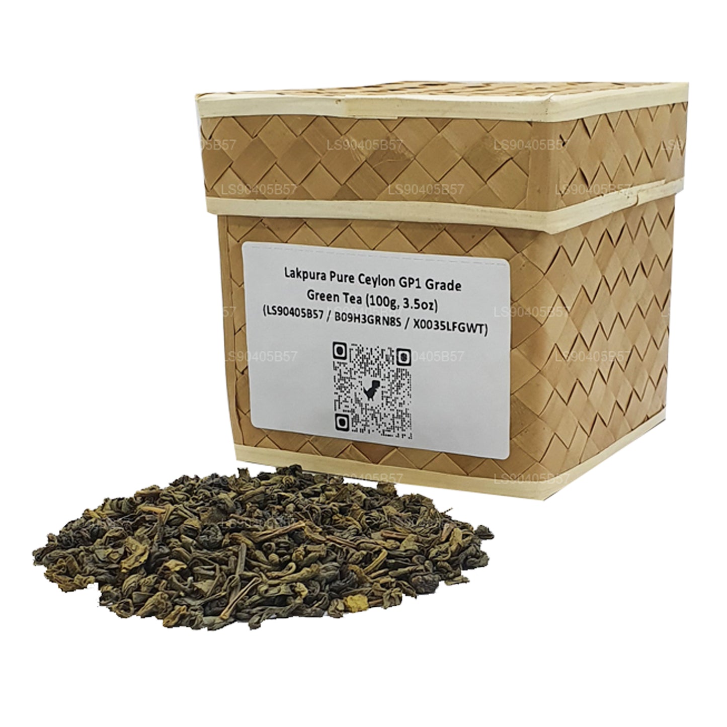 Lakpura Pure Ceylon GP1-kwaliteit groene thee (100 g)