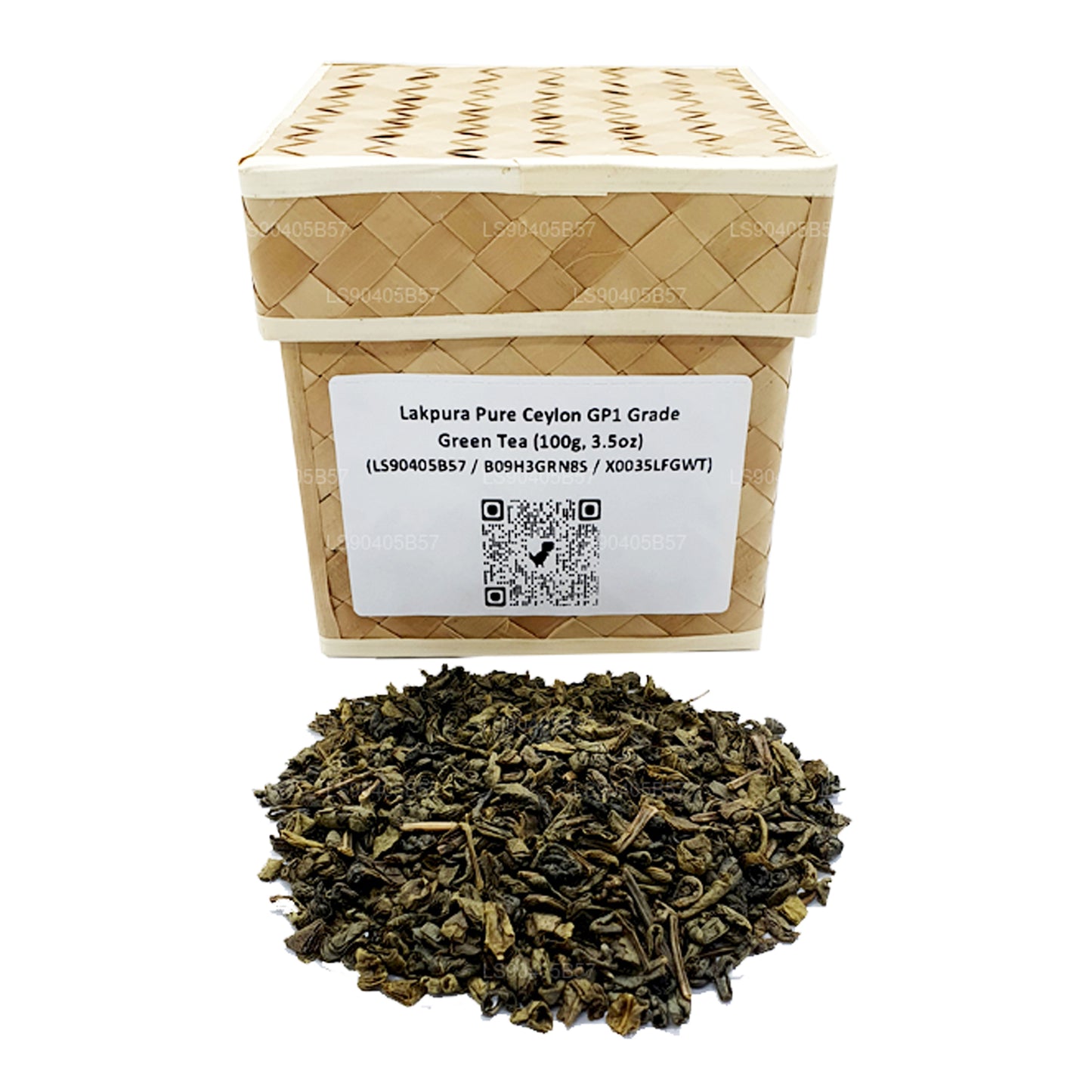Lakpura Pure Ceylon GP1-kwaliteit groene thee (100 g)