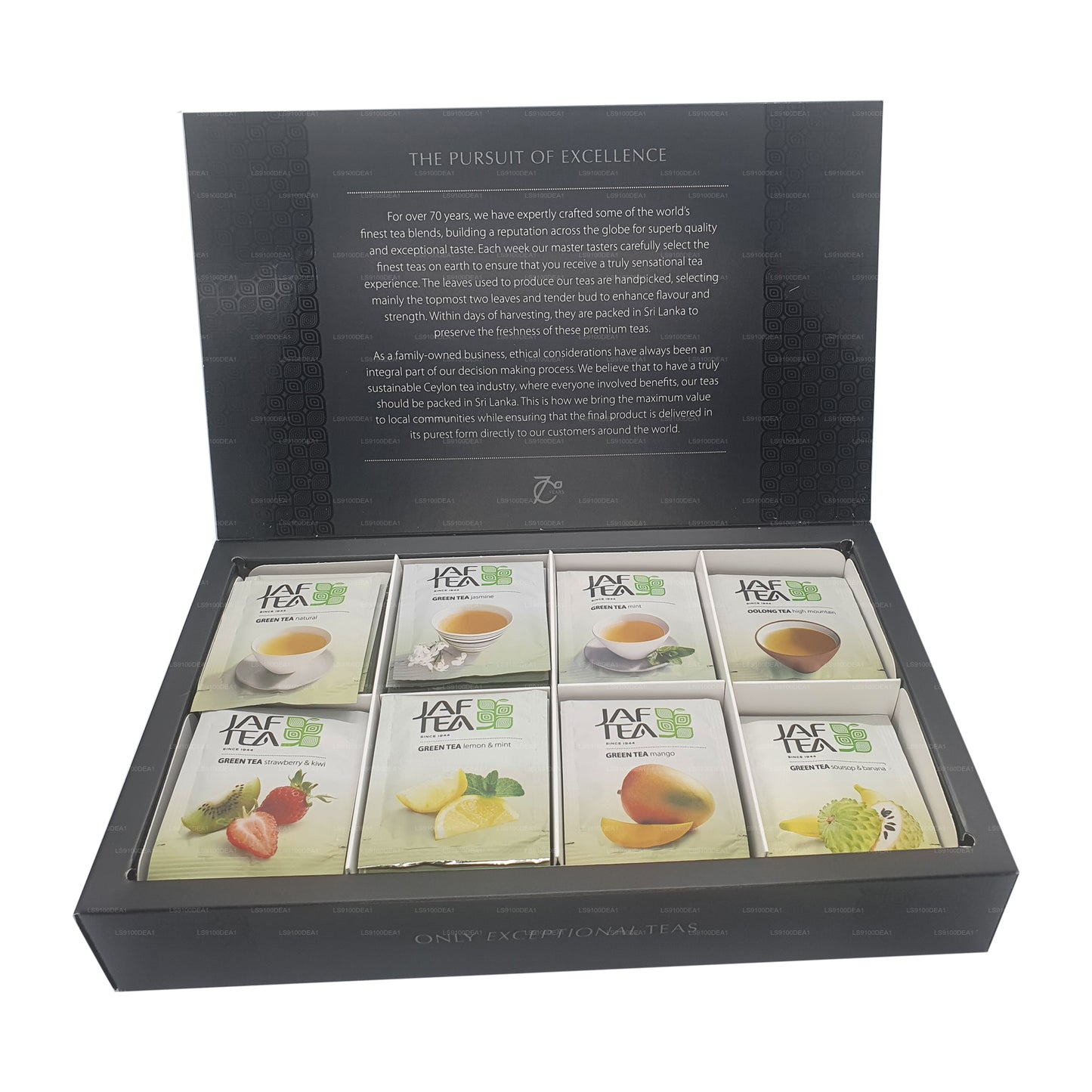 Jaf Tea Pure Green-collectie (160 g) 80 theezakjes