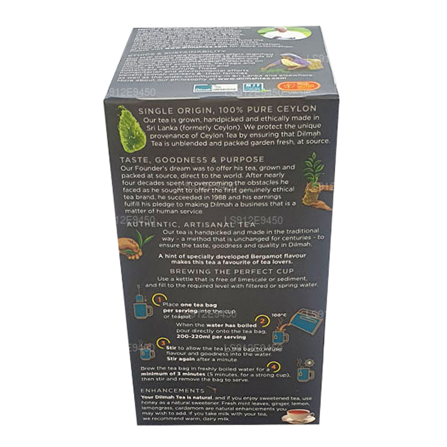 Dilmah Earl Grey thee (100 g) 50 theezakjes