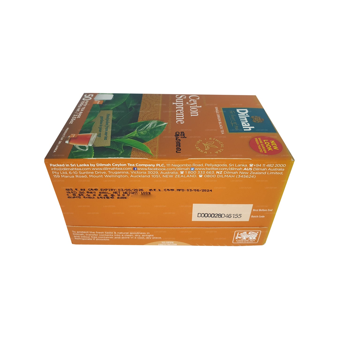 Dilmah Ceylon Supreme (100 g) 50 theezakjes