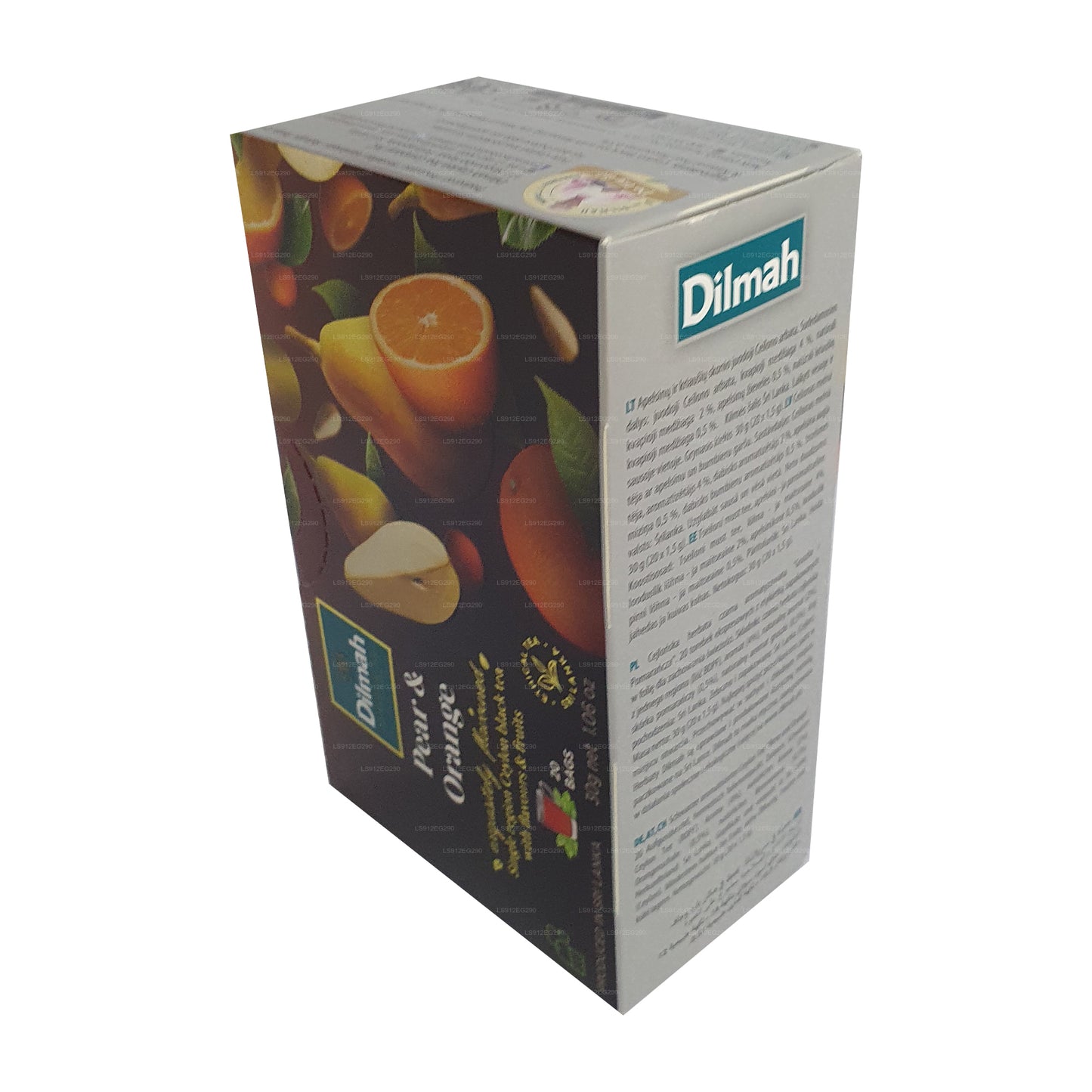 Dilmah zwarte thee van Ceylon met peer en sinaasappelsmaak (30 g) 20 theezakjes