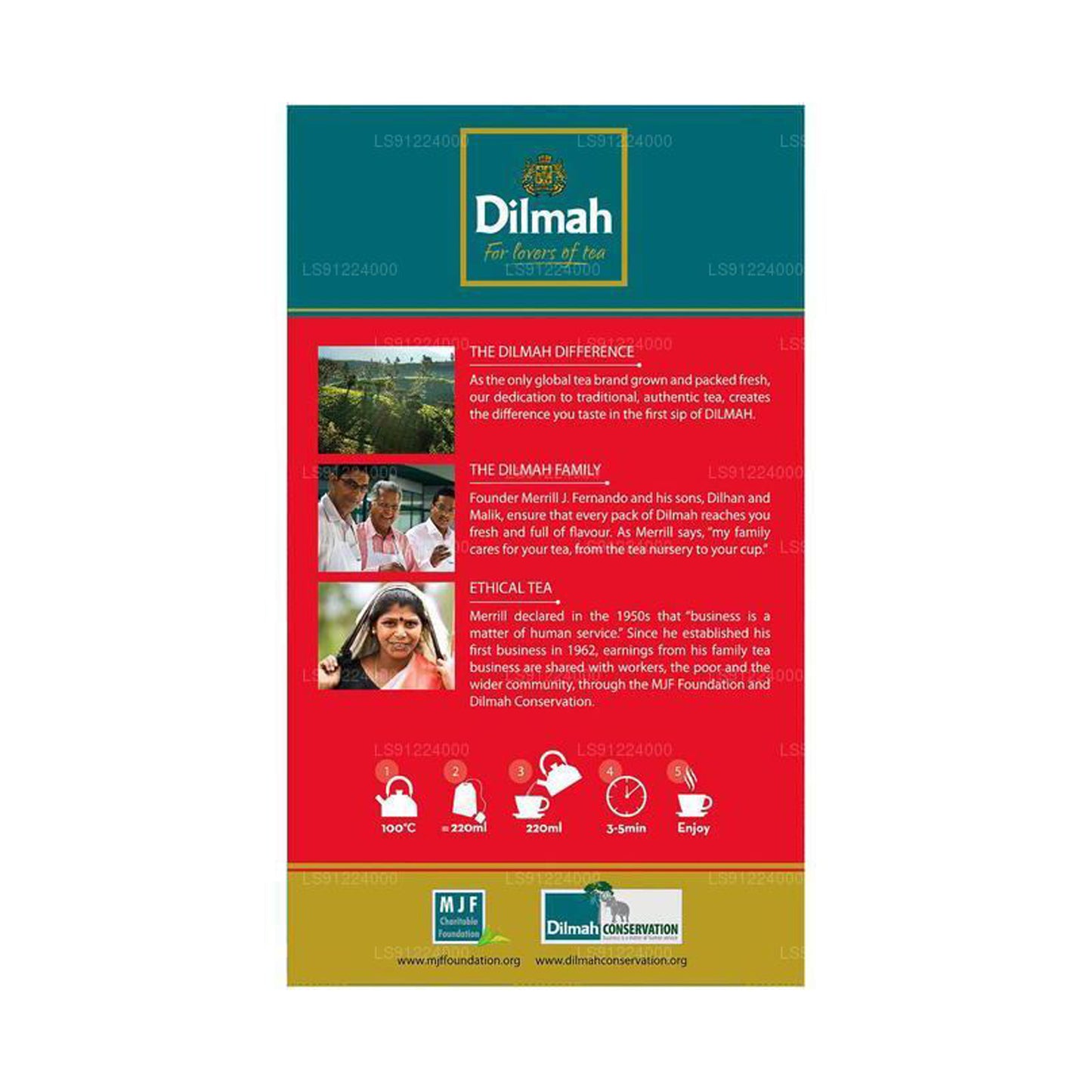 Dilmah Engelse ontbijtthee (50 g) 25 theezakjes