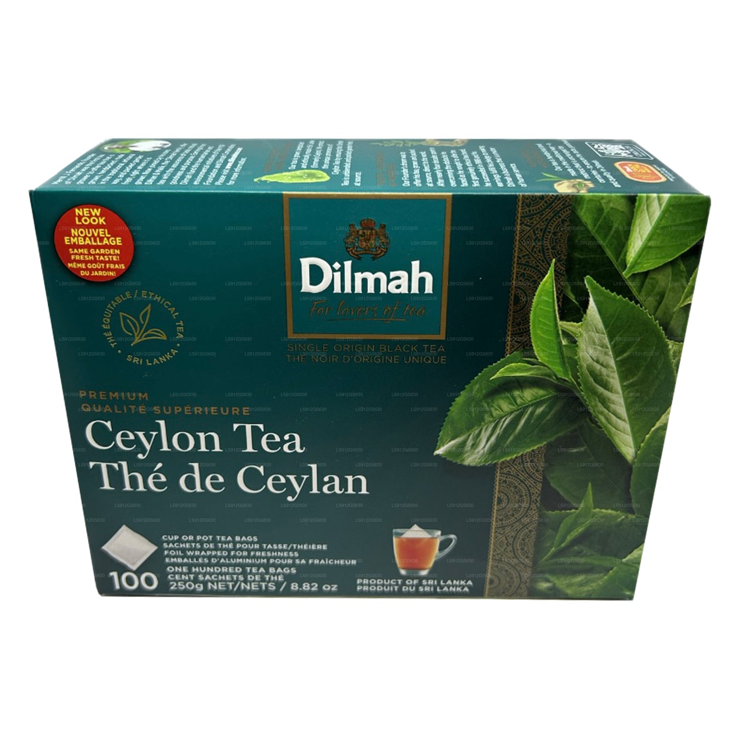 Dilmah Premium Ceylon-thee (250 g) 100 theezakjes zonder zakjes