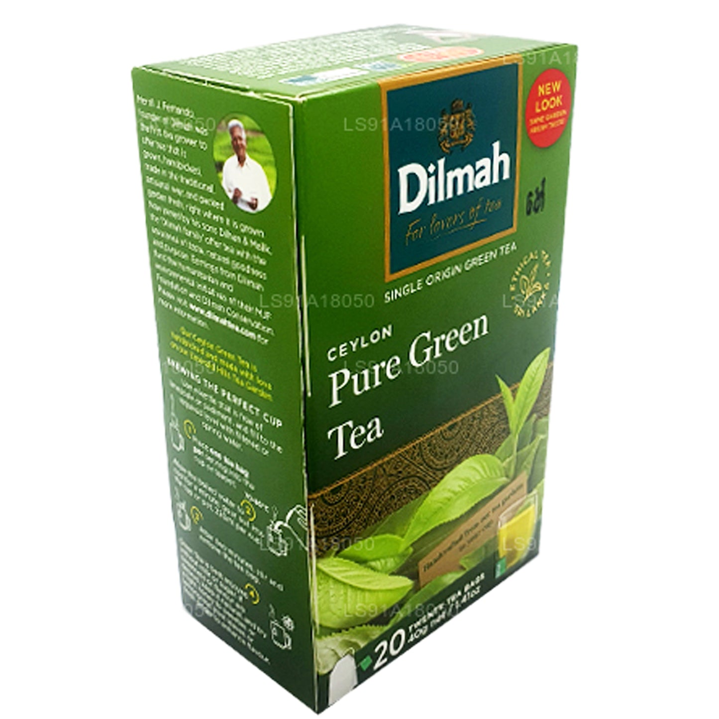 Dilmah Ceylon pure groene thee (40 g) 20 theezakjes