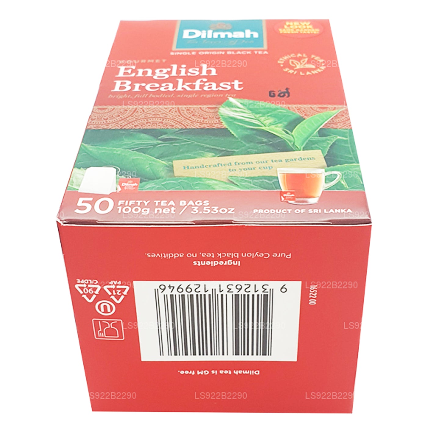 Dilmah Engelse ontbijtthee, 50 theezakjes (100 g)