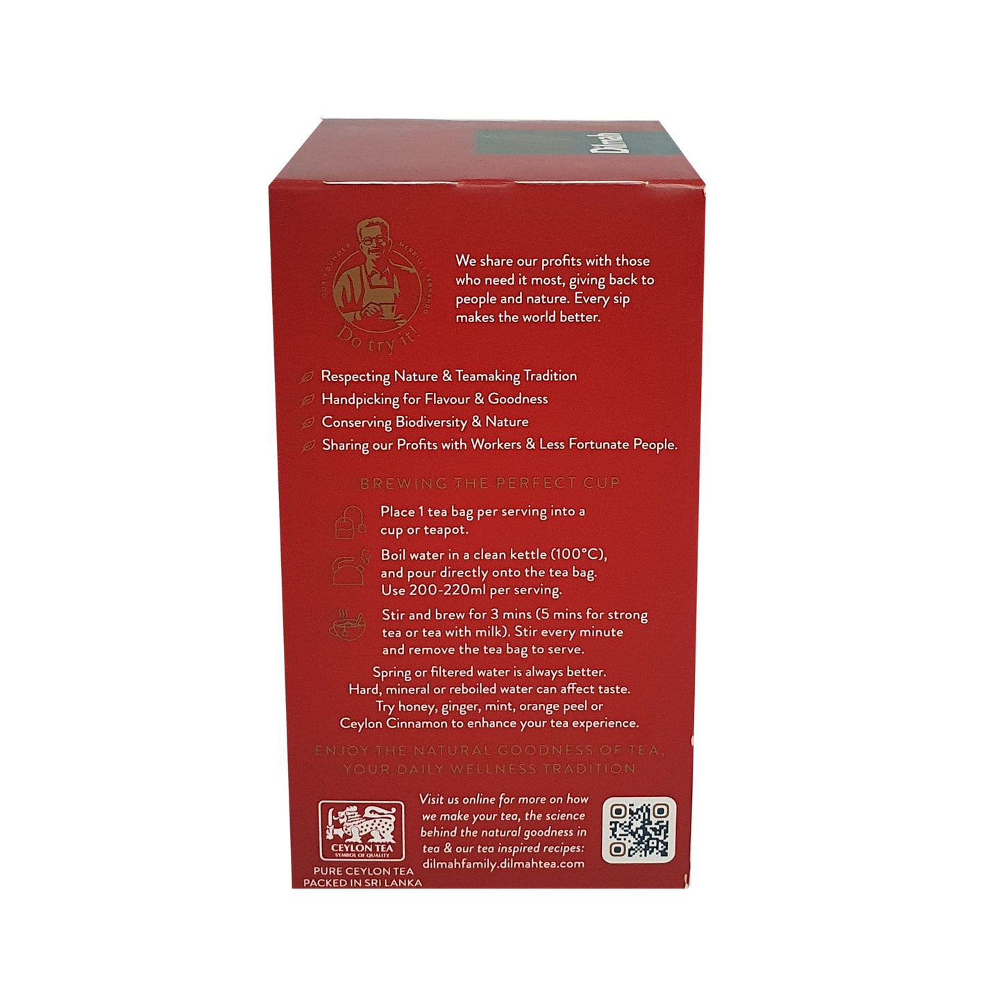 Dilmah Engelse ontbijtthee, 50 theezakjes (100 g)