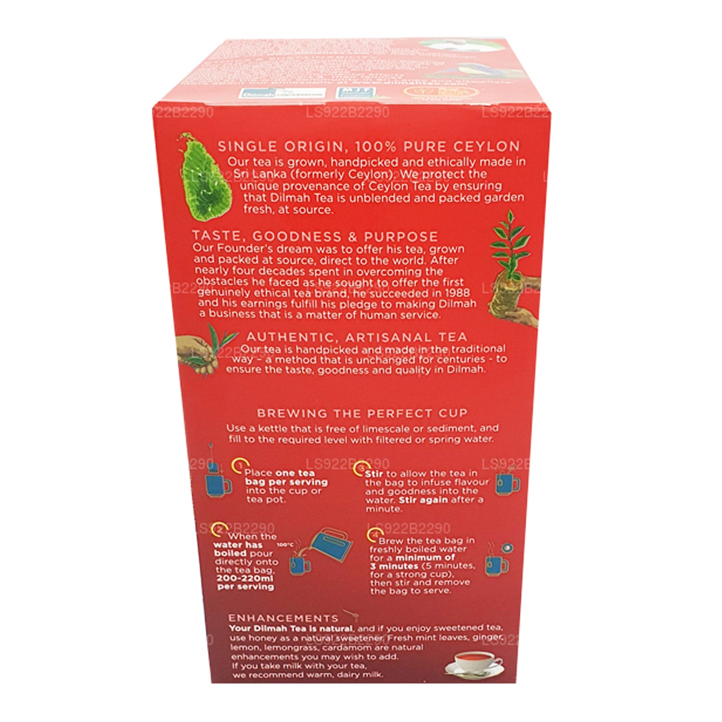 Dilmah Engelse ontbijtthee, 50 theezakjes (100 g)