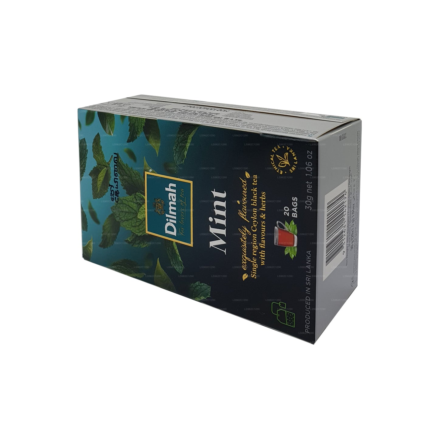 Ceylon zwarte thee met dilmah-muntsmaak (30 g)