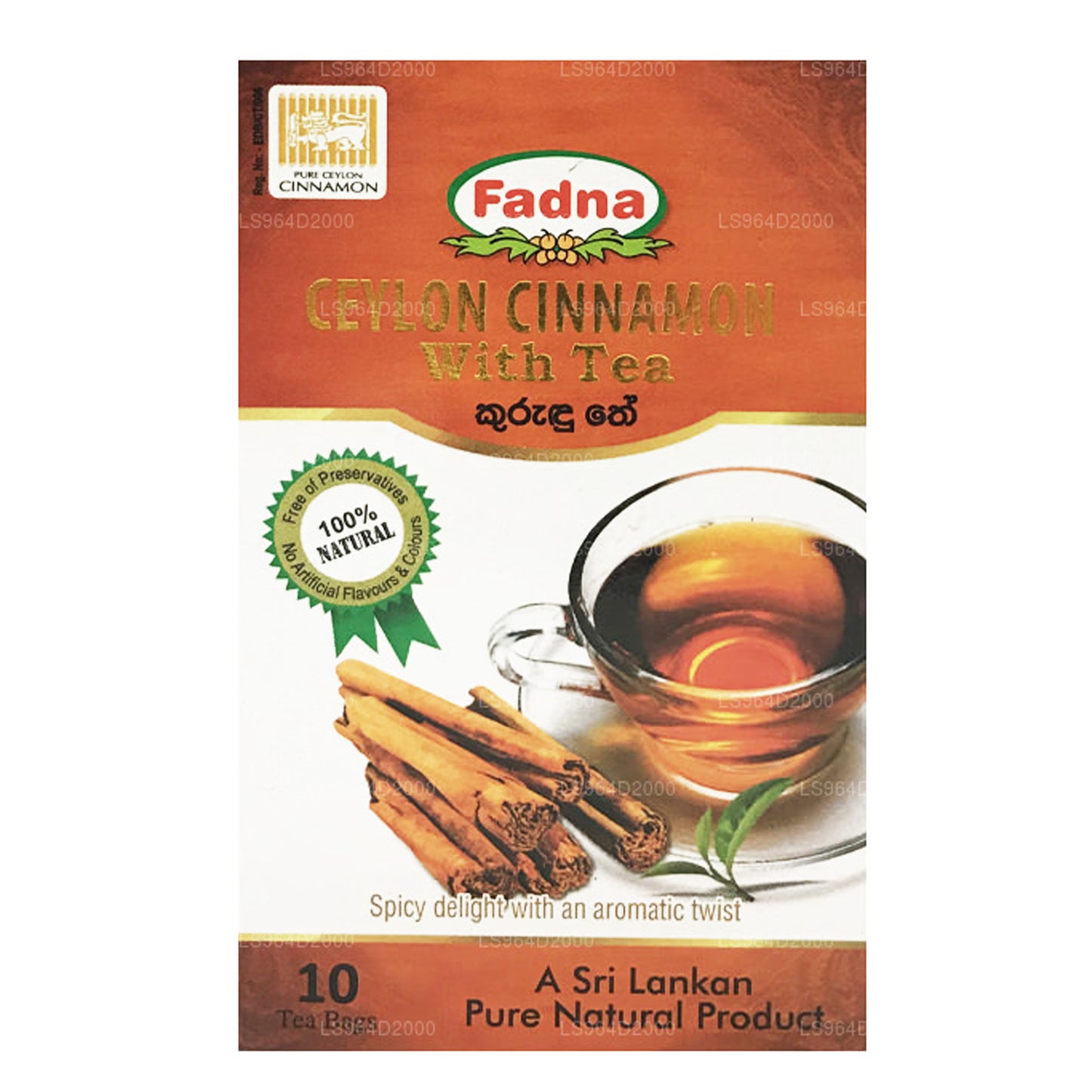 Fadna Ceylon Cinnamon Kruidenthee (20 g) 10 theezakjes