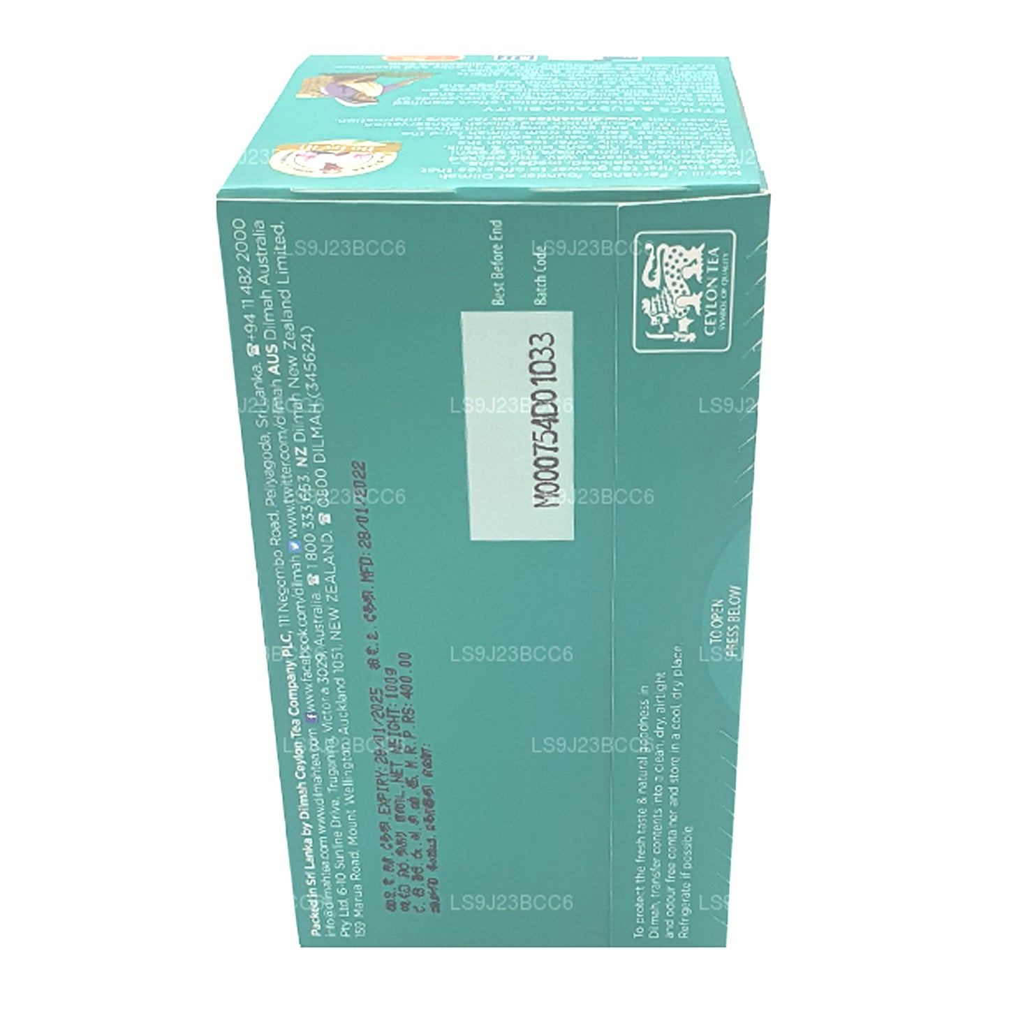 Dilmah Engelse afternoontea, 50 theezakjes (100 g)