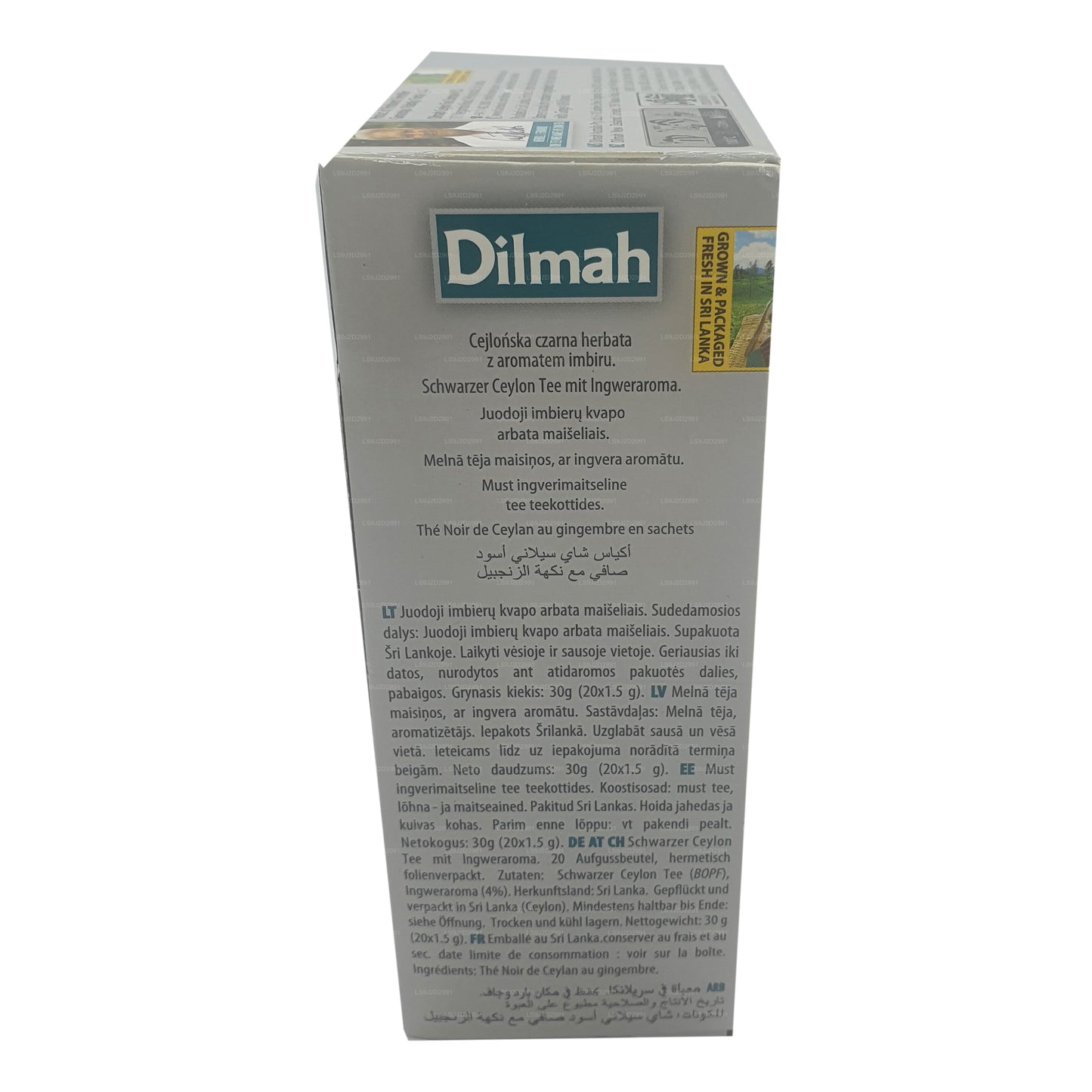 Dilmah zwarte thee met gembersmaak (30 g) 20 theezakjes