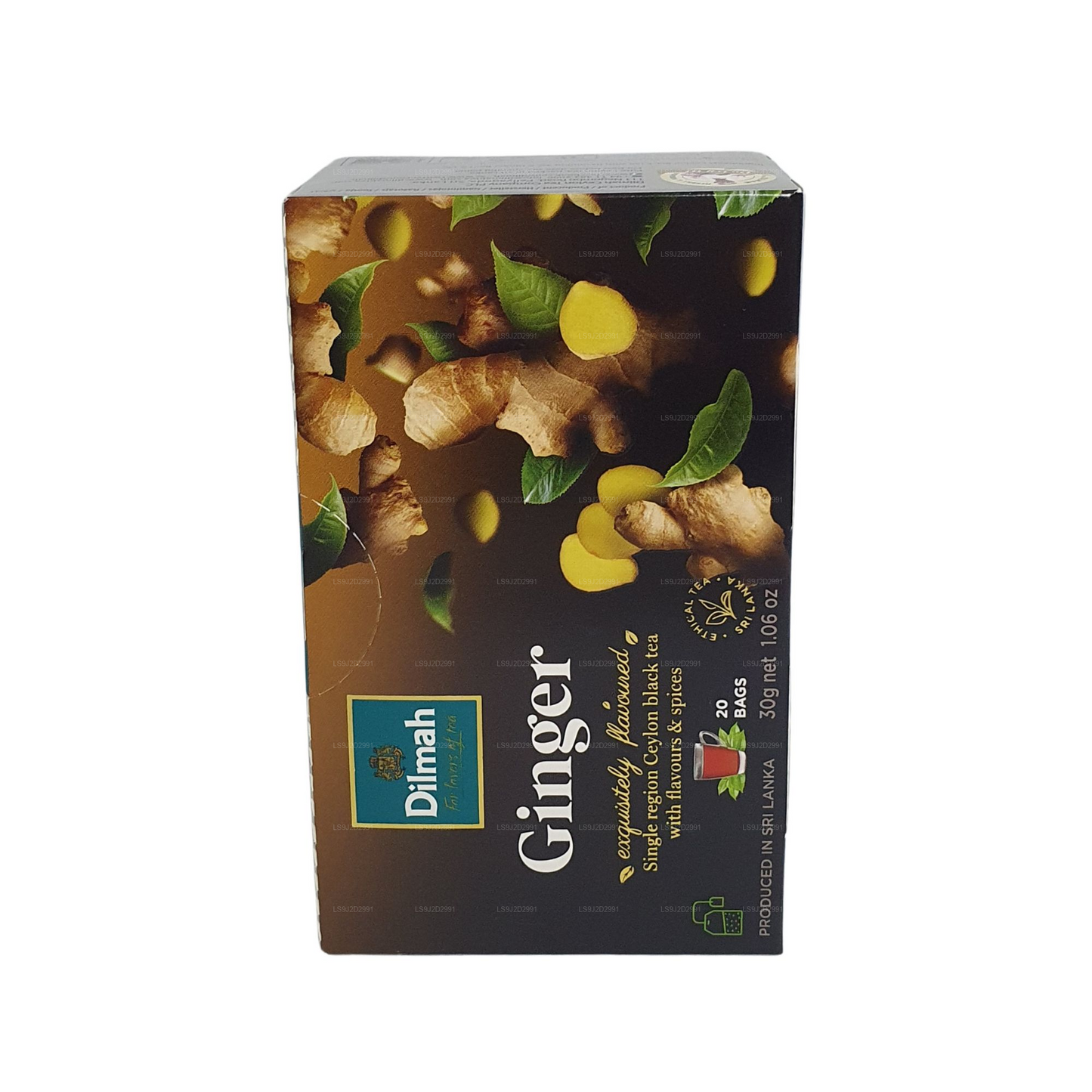 Dilmah zwarte thee met gembersmaak (30 g) 20 theezakjes