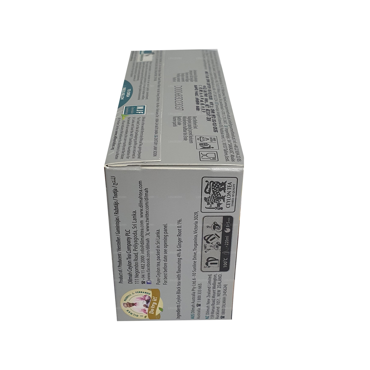Dilmah zwarte thee met gembersmaak (30 g) 20 theezakjes