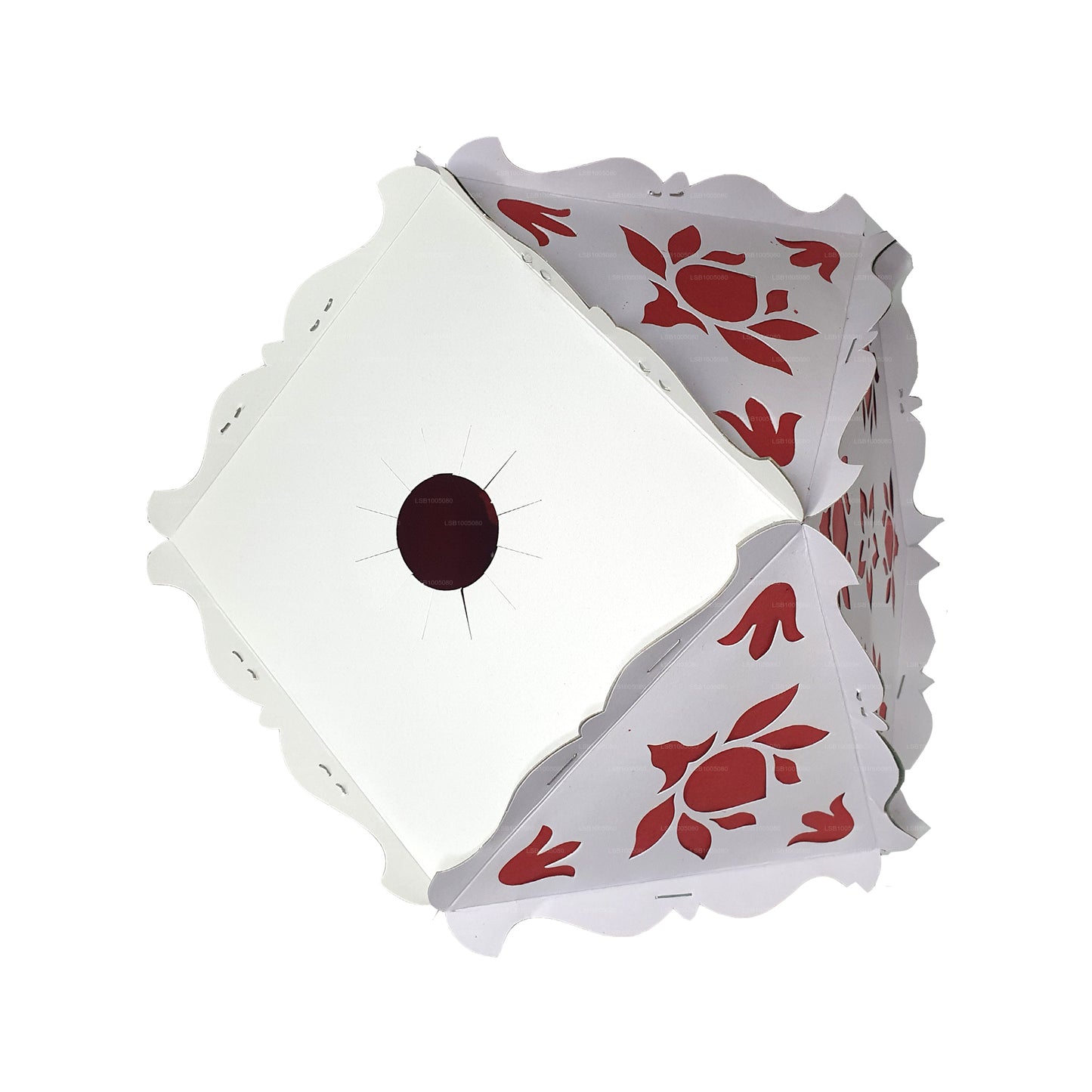 Lakpura Cardboard Vesak Lanterns (Atapattam Koodu) 3Pcs Pack