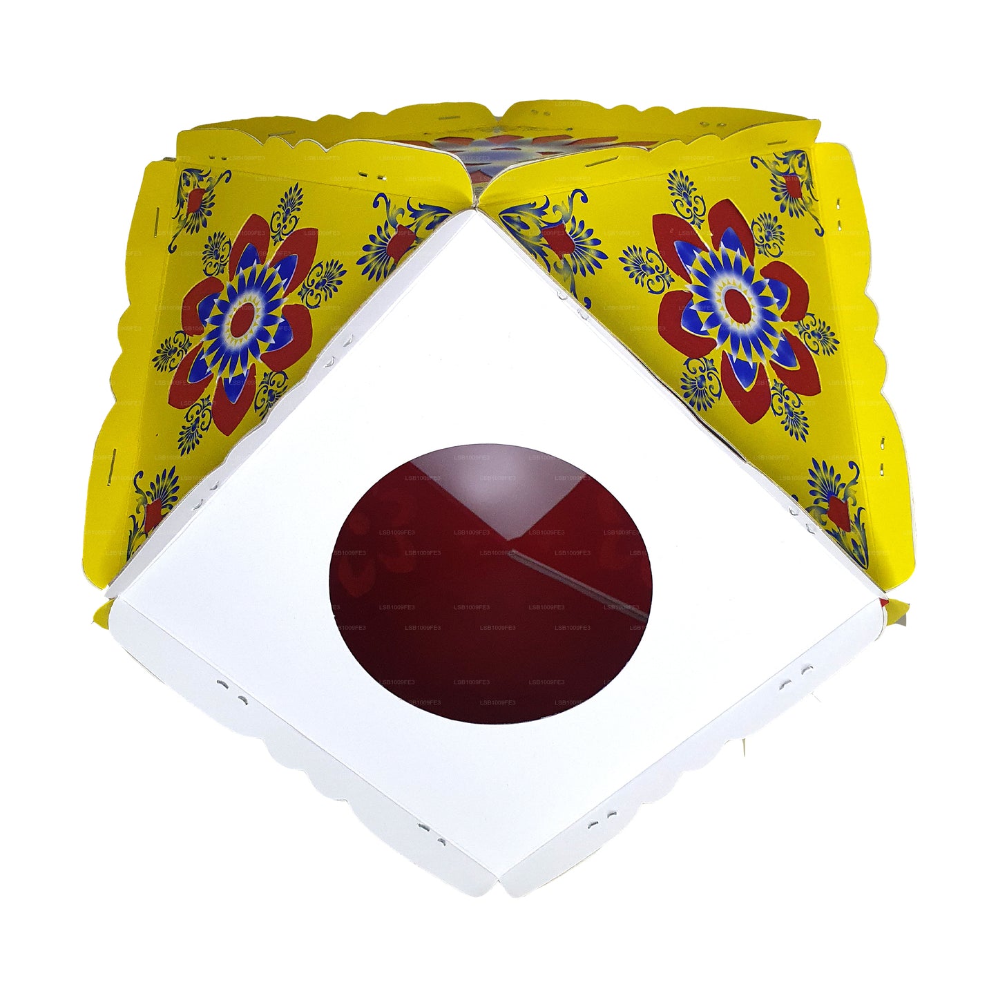 Lakpura Cardboard Vesak Lanterns (Atapattam Koodu) 3Pcs Pack