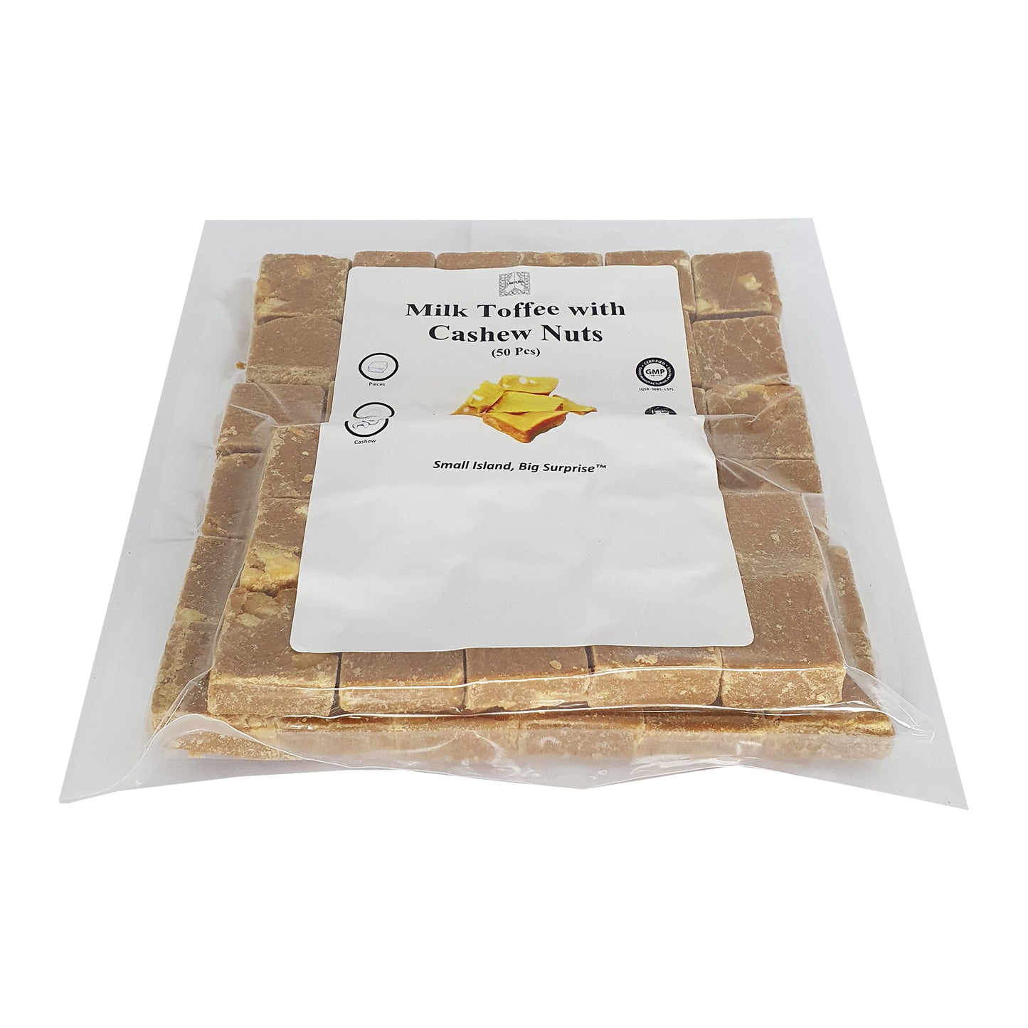 Lakpura Melktoffee met cashewnoten (50 stuks)