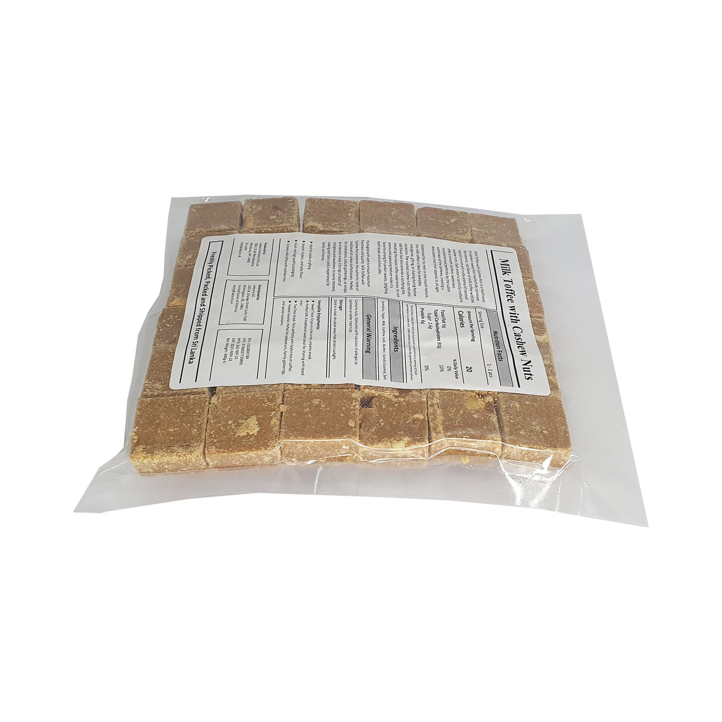 Lakpura Melktoffee met cashewnoten (50 stuks)