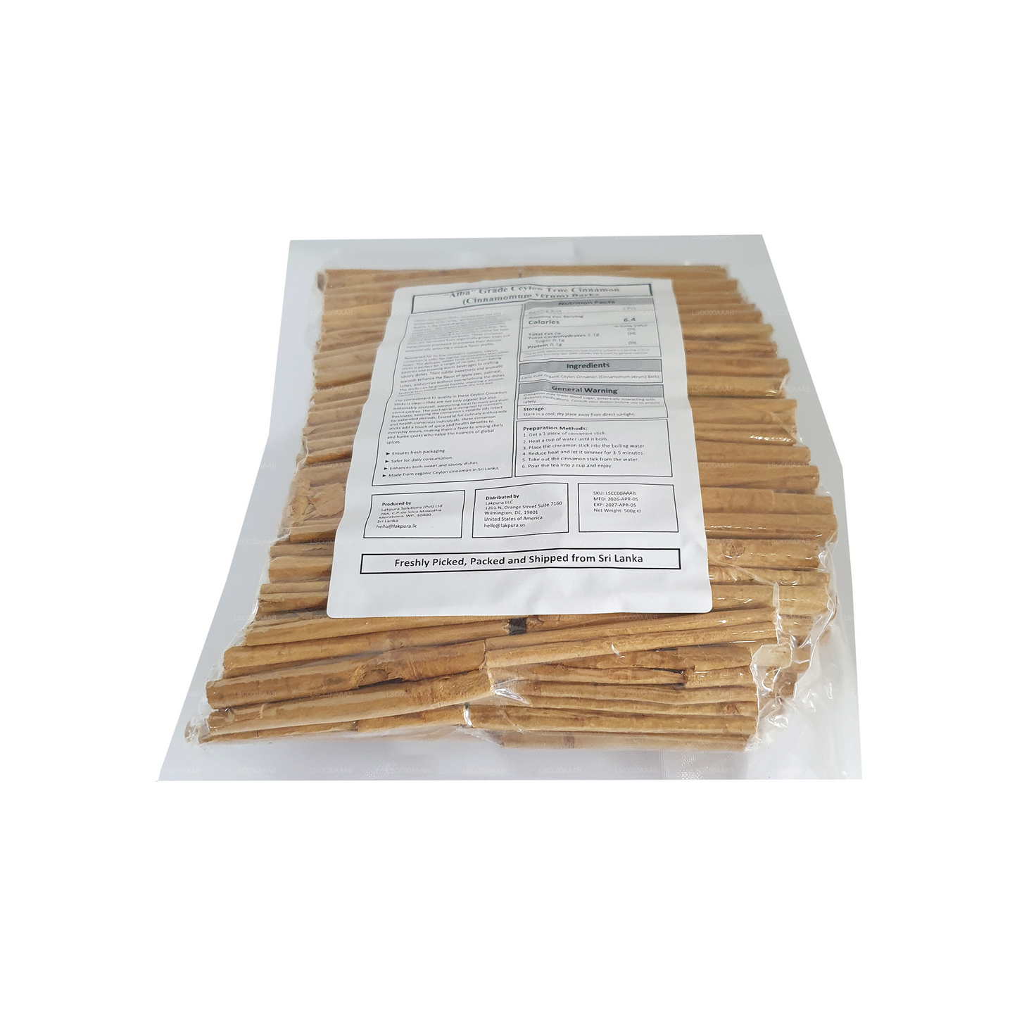 Lakpura® Ceylon Echte kaneel "Alba" Kwaliteit stokjes