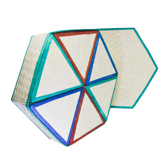 Lakpura Palmyrah Leaf geschenkdoos (ontwerp D)