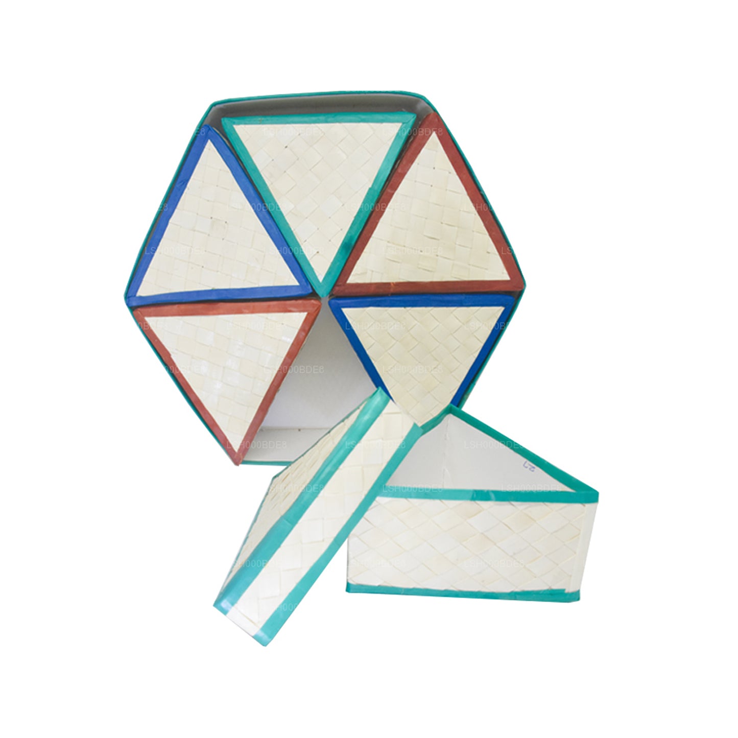 Lakpura Palmyrah Leaf geschenkdoos (ontwerp D)