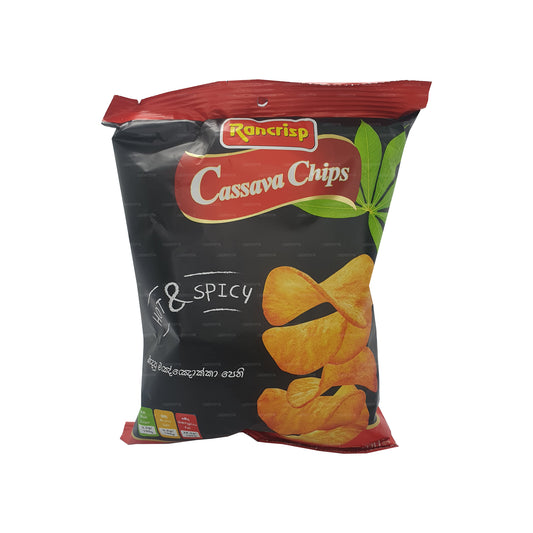 Rancrisp Cassavechips warm en pittig (100 g)