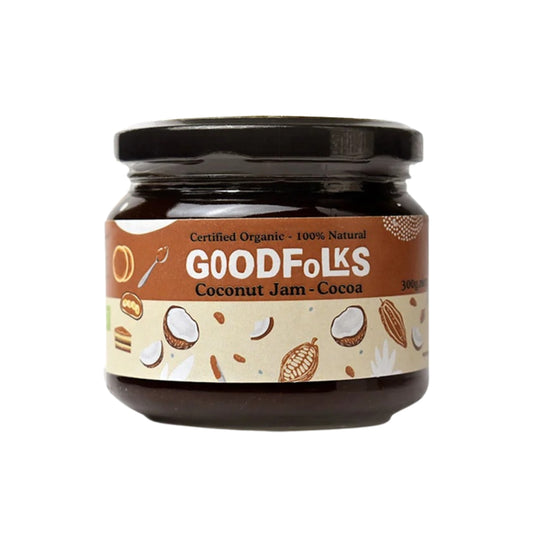 Goodfolks Kokosjam met cacao (300 g)