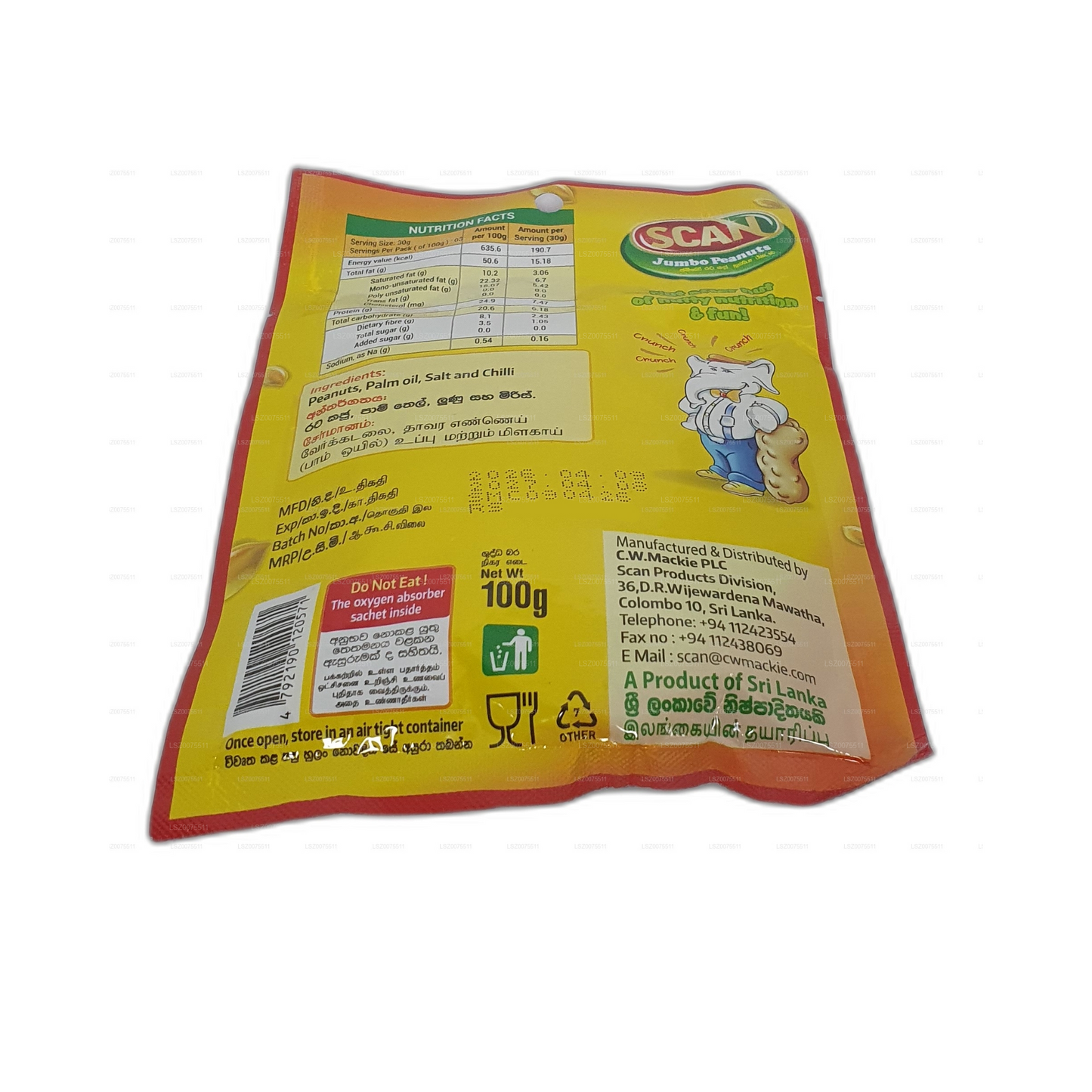 Scan Chili Jumbo Pinda's (100 g)