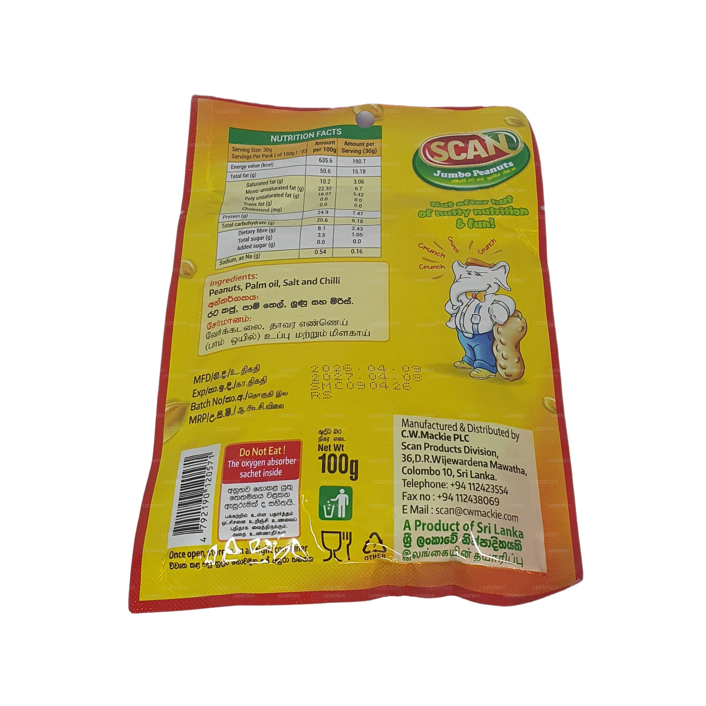 Scan Chili Jumbo Pinda's (100 g)