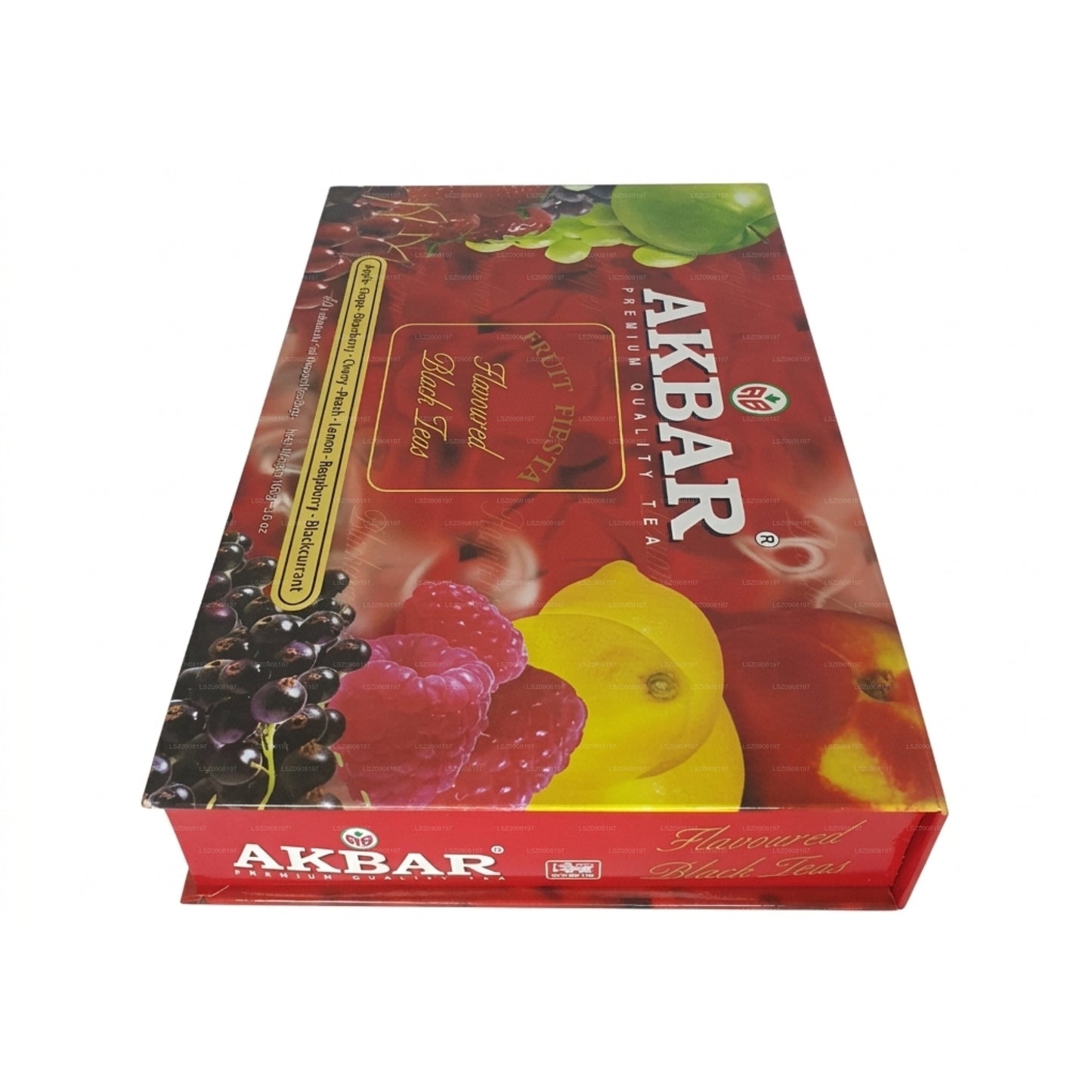 Akbar Fruit Fiesta gearomatiseerde zwarte thee geschenkdoos 80 theezakjes (160 g)