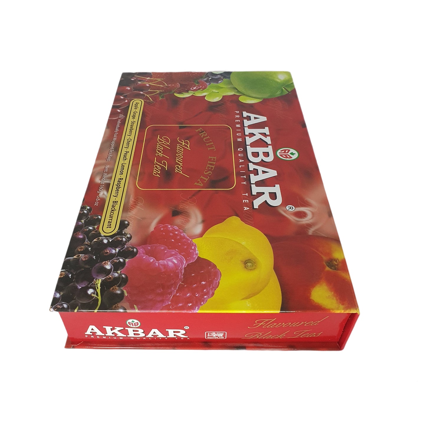 Akbar Fruit Fiesta gearomatiseerde zwarte thee geschenkdoos 80 theezakjes (160 g)