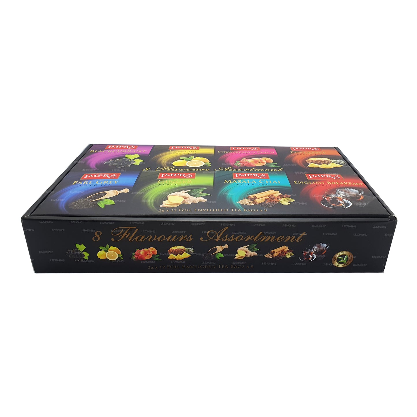 Impra geschenkpakket zwarte envelop met theefolie (192 g)