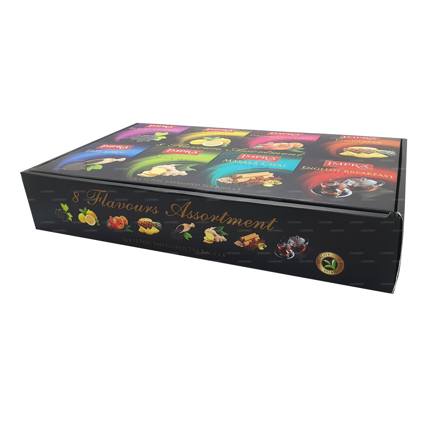 Impra geschenkpakket zwarte envelop met theefolie (192 g)