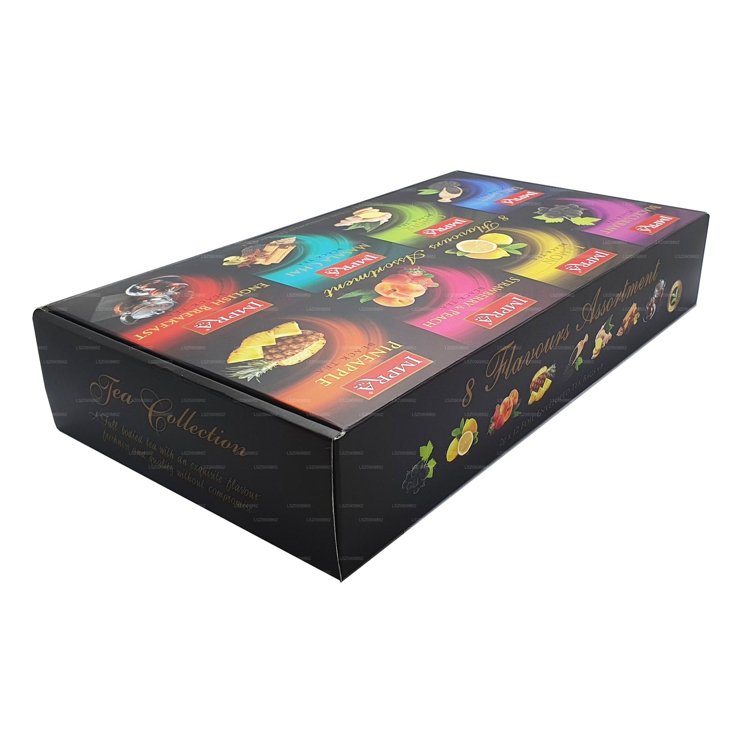 Impra geschenkpakket zwarte envelop met theefolie (192 g)